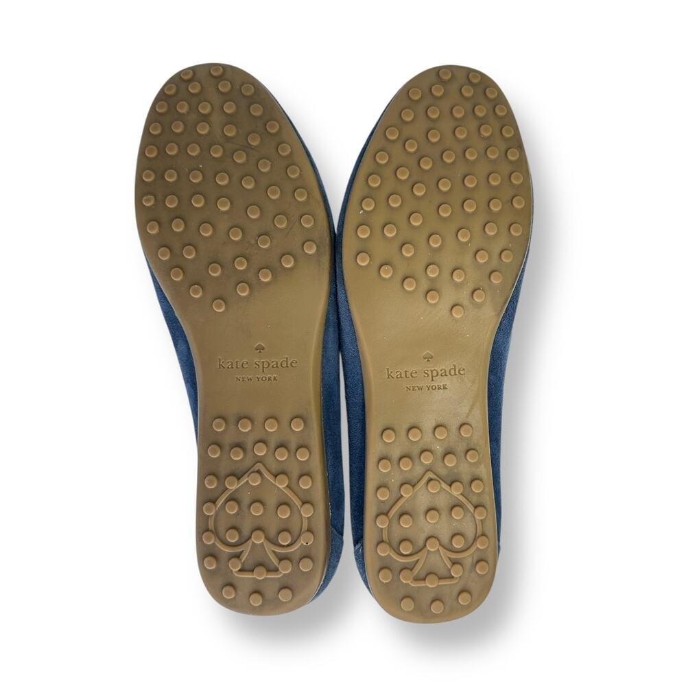 Kate Spade New York Women's Carmen Loafers Size 7.5 B Navy Blue Driving Loafer - Picture 11 of 12